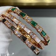 Bvlgari Craftsmanship wide snake bone bangle - 2