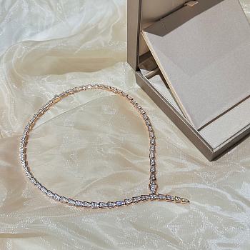Bvlgari Full Diamond Serpent Necklace