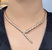 Bvlgari Full Diamond Serpent Necklace - 4
