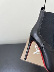 Christian Louboutin CL Red Sole Zipper High-Heeled Ankle Boots (05) - 3