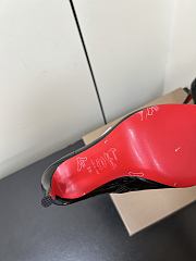 Christian Louboutin CL Red Sole Zipper High-Heeled Ankle Boots (04) - 4