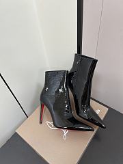 Christian Louboutin CL Red Sole Zipper High-Heeled Ankle Boots (04) - 3
