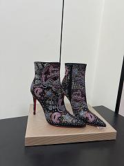 Christian Louboutin CL Red Sole Pointed Toe Side Zipper 10.5 cm - 1