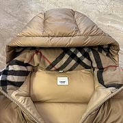 Burberry Stand-collar hooded down jacket beige - 6