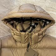Burberry Stand-collar hooded down jacket beige - 4