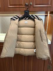Burberry Stand-collar hooded down jacket beige - 2