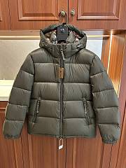 Burberry Stand-collar hooded down jacket green - 1