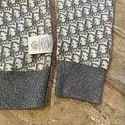 Dior round neck knit wool sweater dark gray - 5