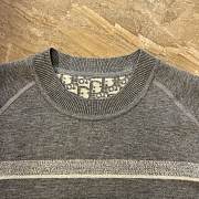 Dior round neck knit wool sweater dark gray - 6