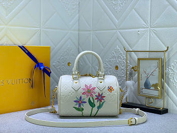 Louis Vuitton Speedy Bandoulière 20 Monogram Quartz Flower Marquetry