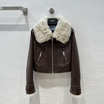 Prada Stylish Jacket with a Unique Yet Understated Charm Brown