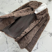 Ysl Tuscan Shearling Coat In Brown - 6