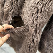 Ysl Tuscan Shearling Coat In Brown - 5