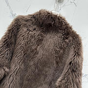 Ysl Tuscan Shearling Coat In Brown - 3