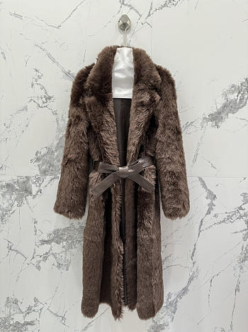 Brunello Cucin Purebred Merino Fur Sheath Coat