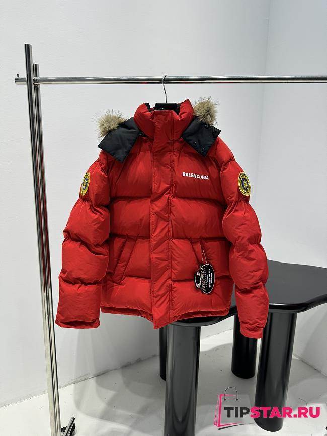 Balenciaga Reversible Coat In Red - 1