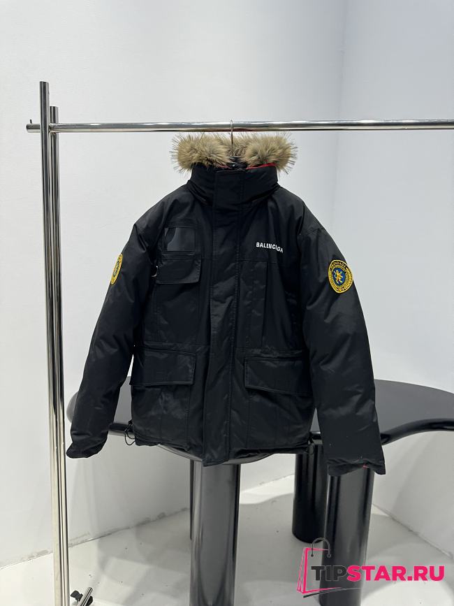 Balenciaga Reversible Coat In Black - 1