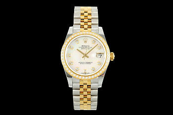 Rolex Gold Datejust Diamond Watch