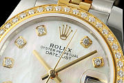 Rolex Gold Datejust Diamond Watch - 3