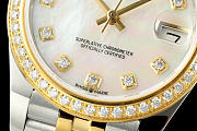 Rolex Gold Datejust Diamond Watch - 2