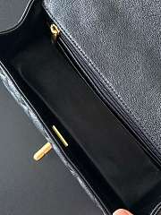 Chanel Caviar Mini Flap Bag With Top Handle (Black) - 5