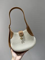 Loro Piana Small Bobbin Bag Calfskin White with Bran Color - 5