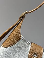 Loro Piana Small Bobbin Bag Calfskin White with Bran Color - 4