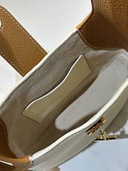 Loro Piana Small Bobbin Bag Calfskin White with Bran Color - 3