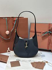 Loro Piana Small Bobbin Bag Calfskin Black - 1