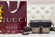 Gucci Small GG-canvas Shoulder Bag Brown - 1