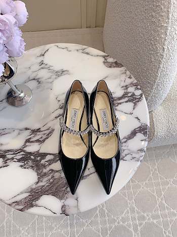 Jimmy Choo Jimmy Bing crystal-strap Ballerina 05