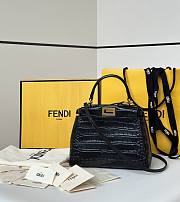 Fendi Peekaboo Mini Precious skin Black - 1