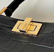 Fendi Peekaboo Mini Precious skin Black - 5