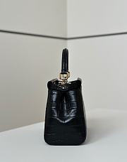 Fendi Peekaboo Mini Precious skin Black - 4