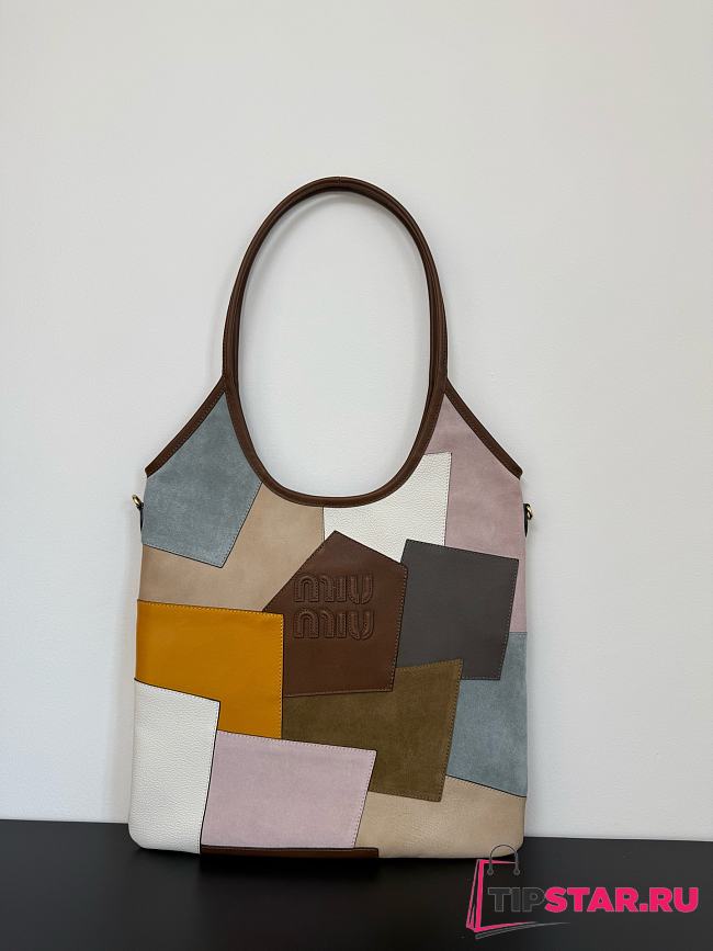 Miumiu Klein patchwork tote bag - 1