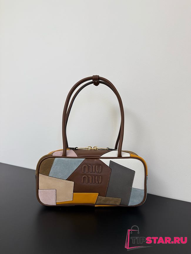 Miumiu Limited Edition Color-Blocked Bowling Bag - 1