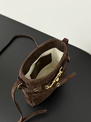Miumiu Suede Lucky Bag In Brown - 3