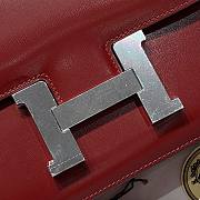Hermes Constance Box 24 Red with Silver Hardware - 2