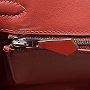 Hermes Box Calf Birkin 25 - Luxe Du Jour Red - 6
