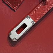 Hermes Box Calf Birkin 25 - Luxe Du Jour Red - 5