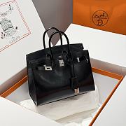 Hermes Box Calf Birkin 25 - Luxe Du Jour Black - 6