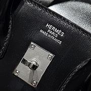 Hermes Box Calf Birkin 25 - Luxe Du Jour Black - 2