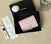 Chanel Snap-Button Passport Holder Pink - 1