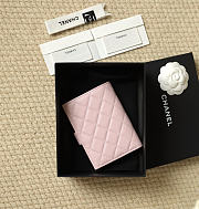 Chanel Snap-Button Passport Holder Pink - 2