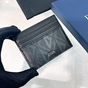 Dior Mini Card Holder Black - 1