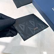 Dior Mini Card Holder Black - 3