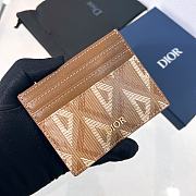Dior Mini Card Holder Brown - 3