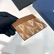 Dior Mini Card Holder Brown - 4
