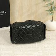 Chanel Small 25 Hobo Bag Black Shiny In Black - 6
