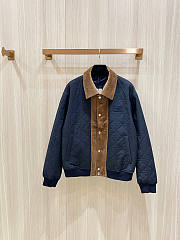 CHRISTIAN DIOR COUTURE BOMBER JACKET NAVY BLUE - 1